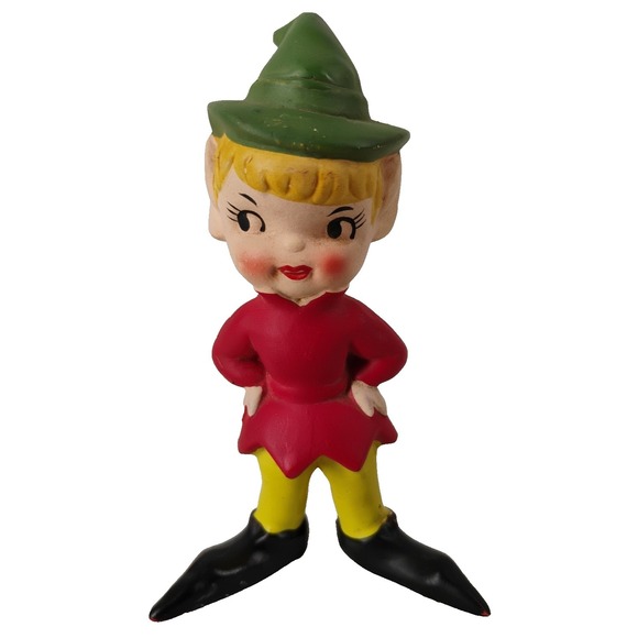Other - Vintage 1950s Japan Ceramic Porcelain Pixie Elf Figurine
